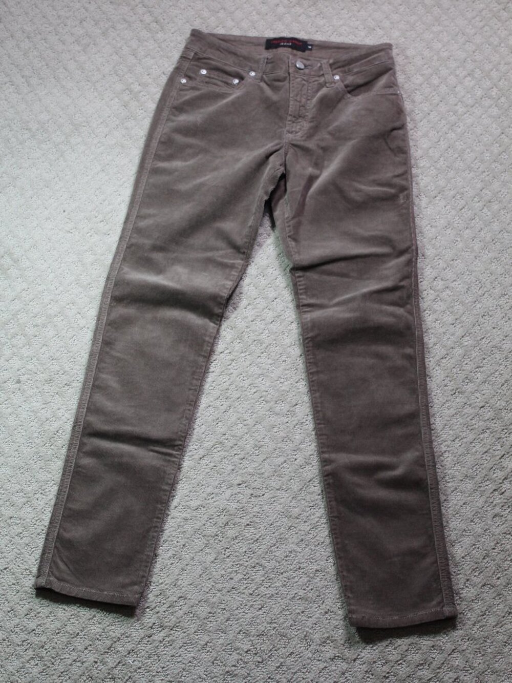 Fabrizio Gianni Size 4 x 30 Light Brown Skinny Corduroy Pants
